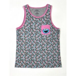 Cookie Monster Tank Top Women's Medium Sesame Street Sea World Busch Gardens